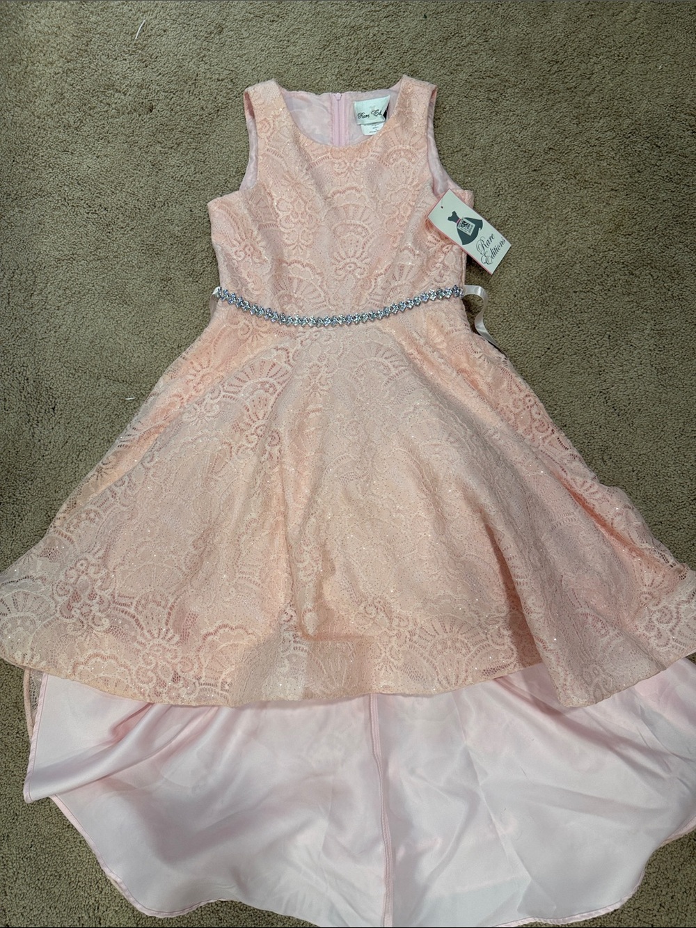 Gorgeous Rare Editions High-Low Sparkly Dress